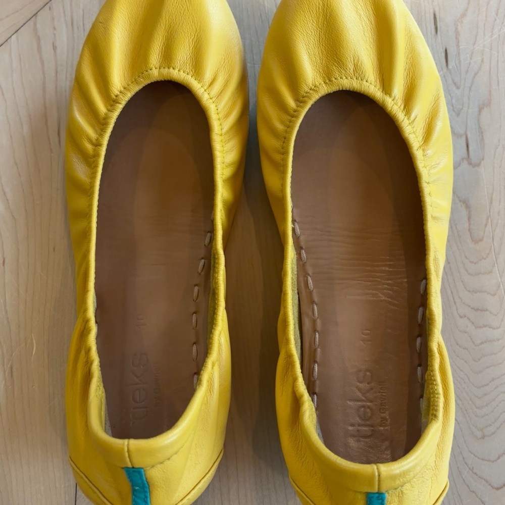 Mustard Tieks Size 10